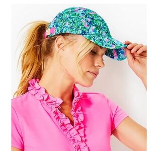 NWOT Lilly Pulitzer Run Around Hat in Blue Horizon Par Fection